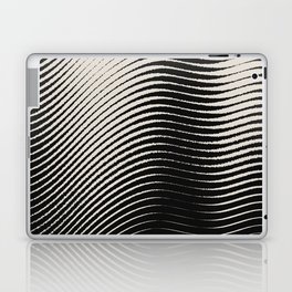 Black and White Pattern Line Stripe Texture Laptop Skin