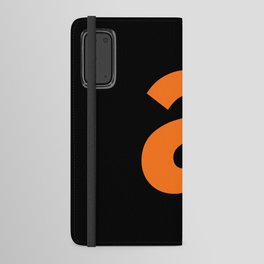 letter A (Orange & Black) Android Wallet Case