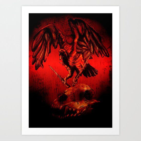 SWITCHBLADE VULTURE Art Print
