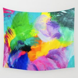 Bright, bold and colourful abstract Wall Tapestry