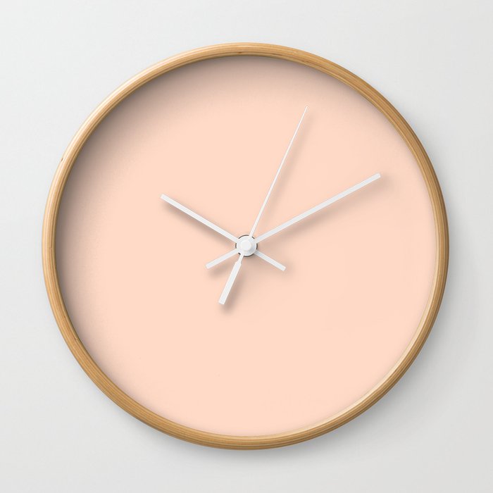 Engine of the Band ~ Light Peach Wall Clock