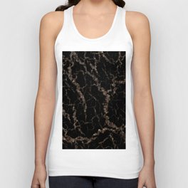Cracked Space Lava - Glitter Brown Unisex Tank Top