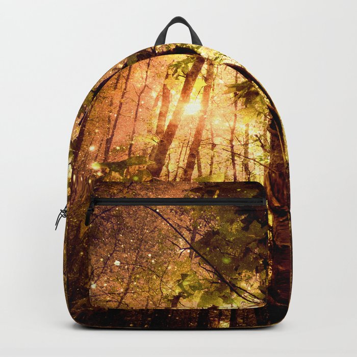 Forest of the Fairies Golden Leaves Backpack