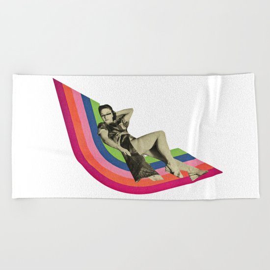 Ride the Rainbow Beach Towel