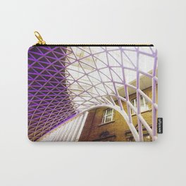 Kings Cross Station Vaulted Ceiling Architectural Photography Carry-All Pouch | England, Photo, Uk, Arch, Color, Railwaystation, Kingscross, Station, Travel, Famous 
