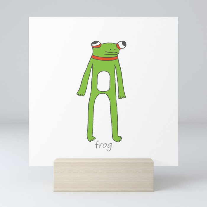 Gerald the Frog Mini Art Print