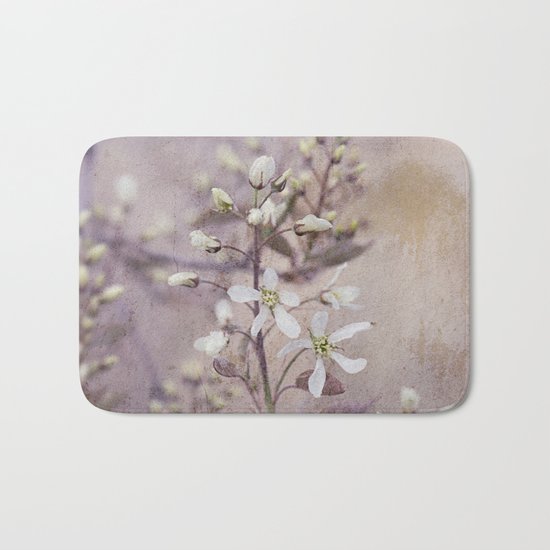 Vintage Spring flowers Bath Mat