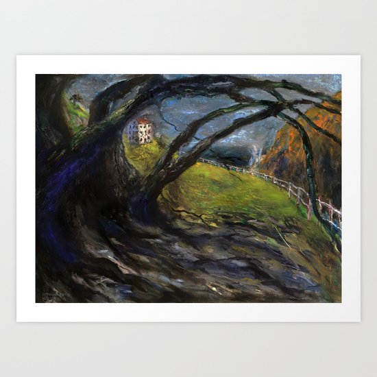 Grandpas Beach House Art Print