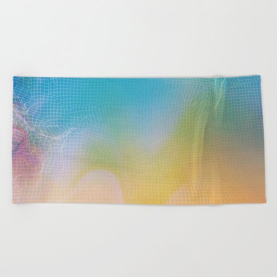 Glitch 11 Beach Towel