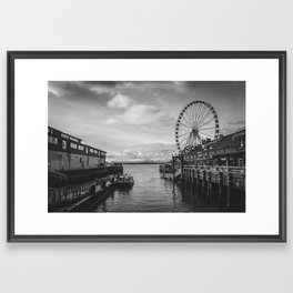 Piers 56 & 57 Framed Art Print