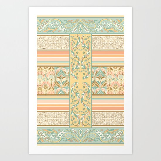 Vintage Stripe Art Print