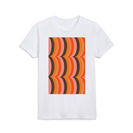 Retro Curves Kids T Shirt