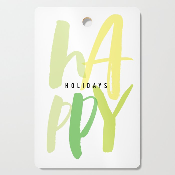 Happy Holidays Cutting Board | Graphic-design, Happy-holidays, Holiday-card, Christmas-card, Xmas-card, Holiday-cards, Modern-holiday-card, Modern-card, Graphic-holiday-card