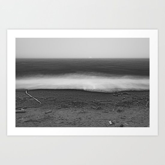 Ocean - 10 Black and White Art Print