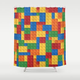 Building blocks Shower Curtain