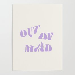 Out of Mind Typography Design Poster Poster