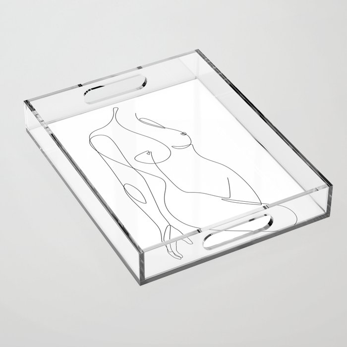 Single Nude Acrylic Tray