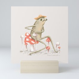 Awkward Toad Mini Art Print