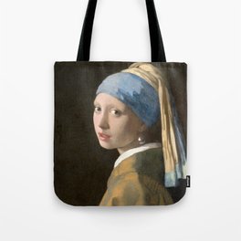 Girl with a Pearl Earring (1665), Old Masters Collection Tote Bag