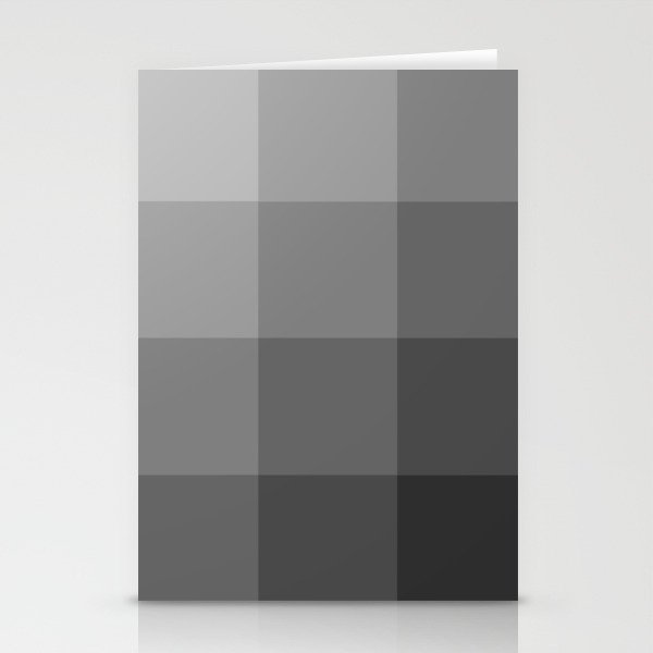 Grey, Black & White Stationery Cards
