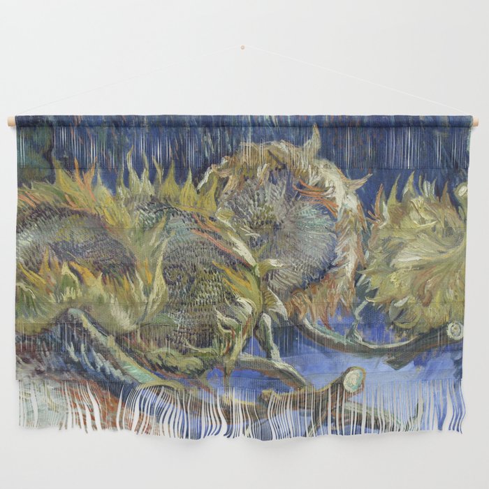 Four Withered Sunflowers Wall Hanging