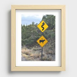 Up Ahead  Recessed Framed Print