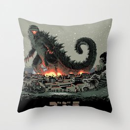 Godzilla - Gray Edition Throw Pillow