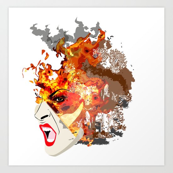 Fire- from World Elements Series Art Print