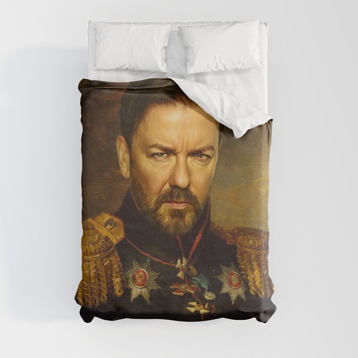 Ricky Gervais - replaceface Duvet Cover