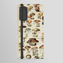 Vintage Mushroom & Fungi Chart by Adolphe Millot Android Wallet Case