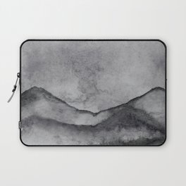 Black AnD White Watercolor Landscape Laptop Sleeve