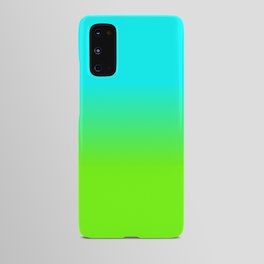 neon green, neon orange, ombre shade, color fade, neon, green, yellow, orange, ombre, shade, color, Android Case