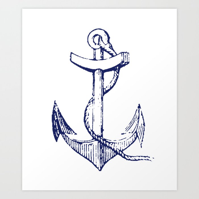 Vintage Anchor Shirt Nautical Sailing Nantucket Pirate Shirt Art