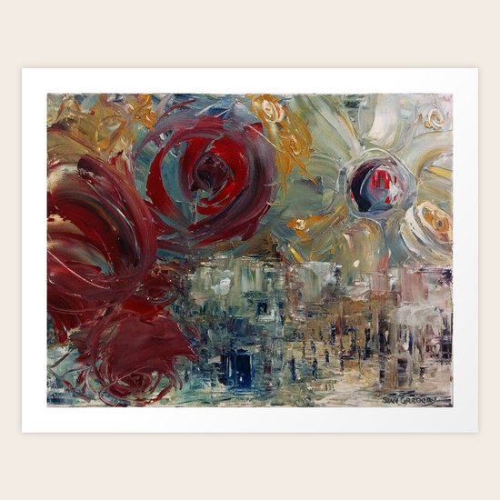 Snow in Spring Art Print