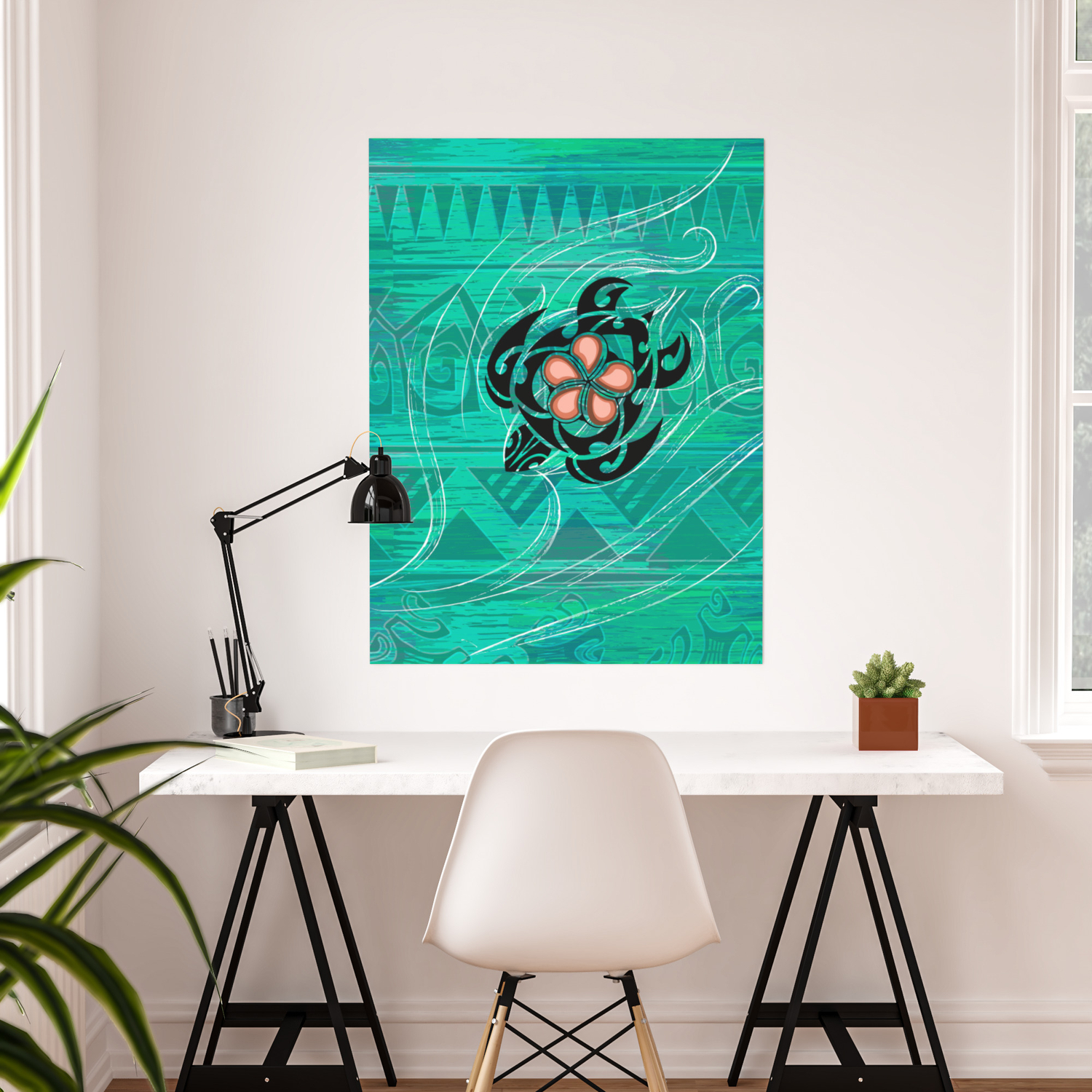 Vintage Hawaiian Honu Decor Poster By Sun N Threads Society6
