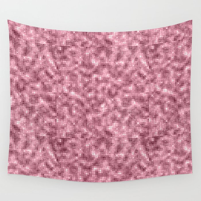 Luxury Pink Sparkle Pattern Wall Tapestry