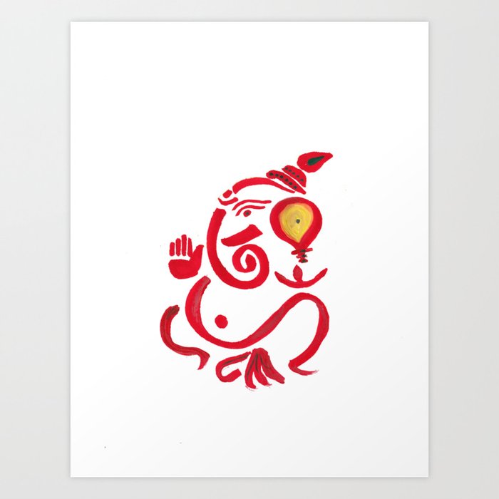 Lord Ganesha Abstract Painting Lord Ganesha Elephant God