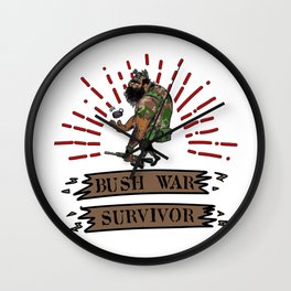 Bush War Survivor SB Wall Clock