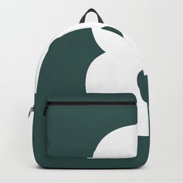 8 (White & Dark Green Number) Backpack