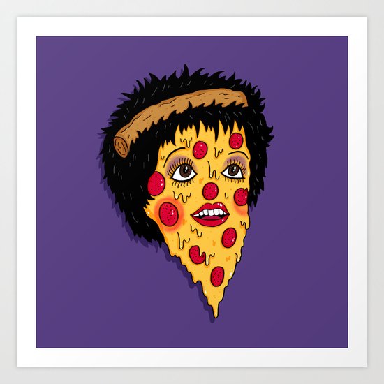 Pizza Minnelli Art Print