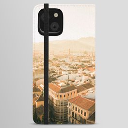 Spain Photography - Malaga Under The Foggy Sky iPhone Wallet Case