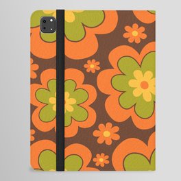 Colorful Retro Flower Pattern 592 iPad Folio Case