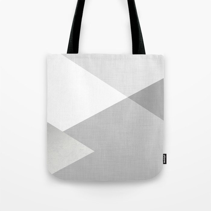 Geometrics - texture grey silver Tote Bag