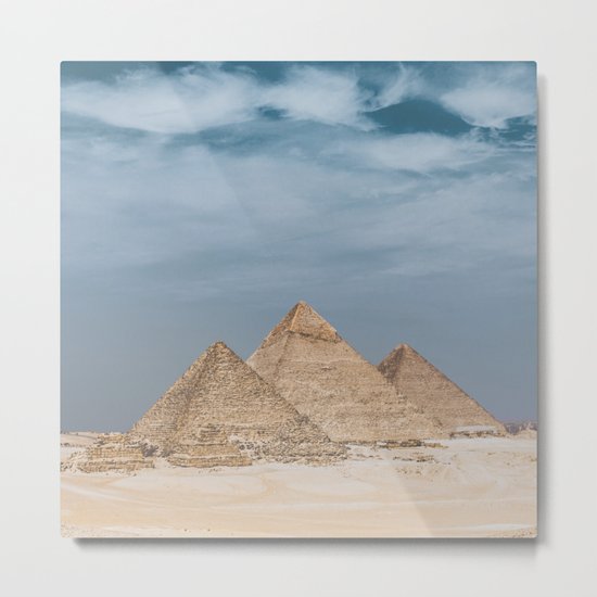 Giza Pyramid Complex Metal Print