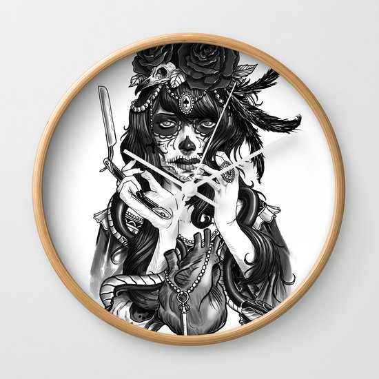 Chicana Wall Clock