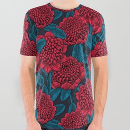 Red waratah flowers All Over Graphic Tee