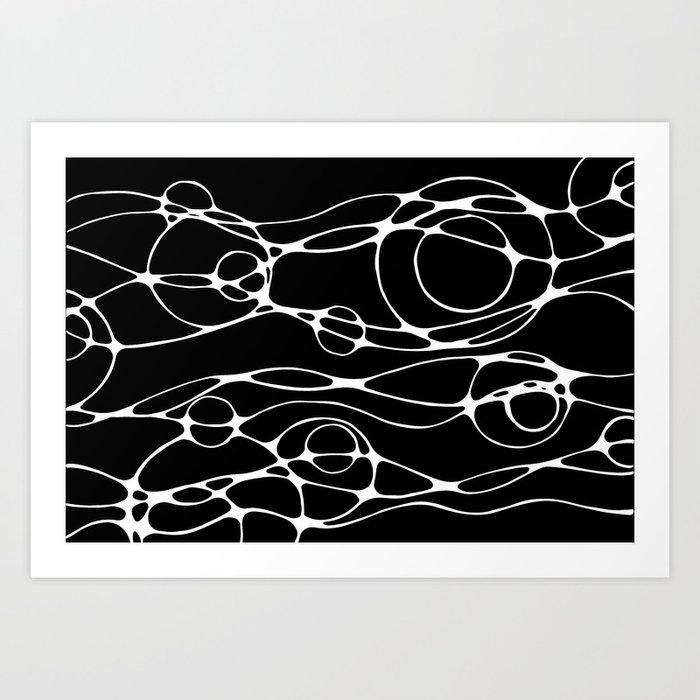 Abstract Bubbles & Suds Art Print