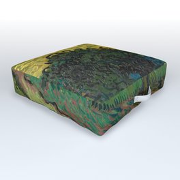 Vincent Van Gogh - Landscape at twilight Outdoor Floor Cushion