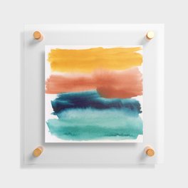 Rainbow Abstract #! Floating Acrylic Print