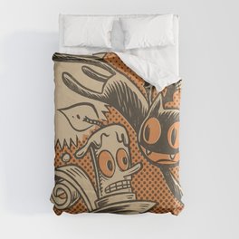 Bat Cat and Candle Duvet Cover